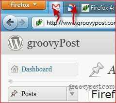 firefox 4 καρφιτσωμένες καρτέλες εφαρμογής