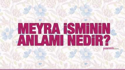 Τι σημαίνει το όνομα Meyra; Το όνομα Meyra είναι Κοράνι