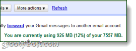 Αυτήν τη στιγμή χρησιμοποιείτε x χώρο στο gmail