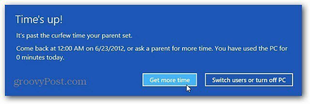 Ρύθμιση γονικού ελέγχου για τα Windows 8