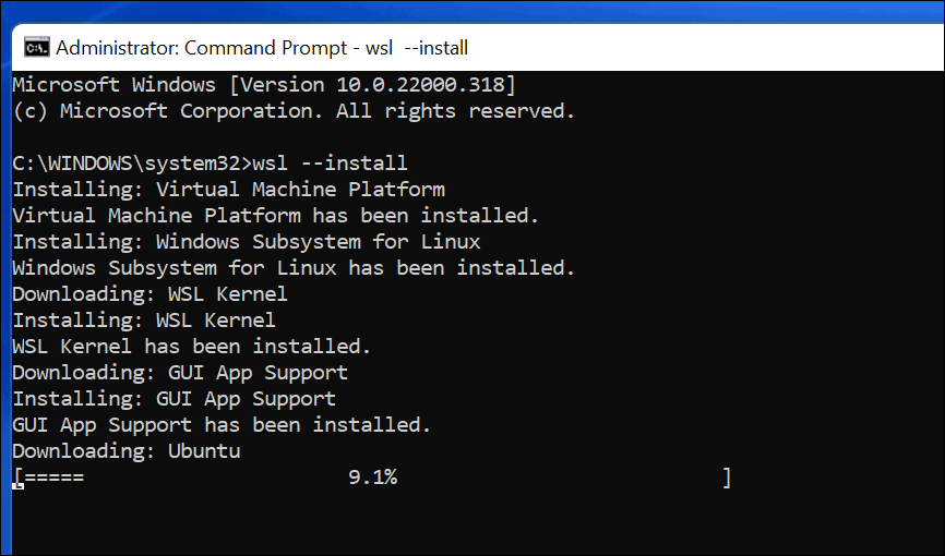 Εγκατάσταση WSL και Ubuntu