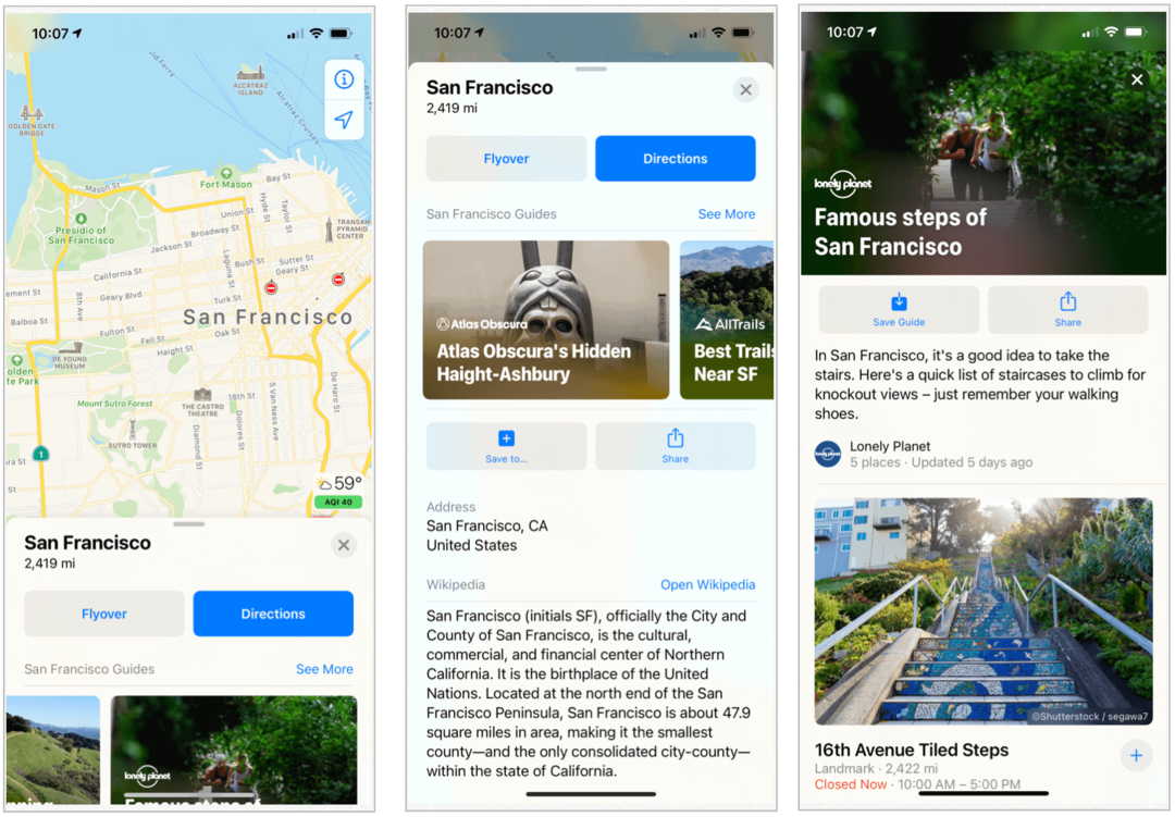 Πώς η Apple άλλαξε τους Χάρτες στο iOS 14, macOS Big Sur
