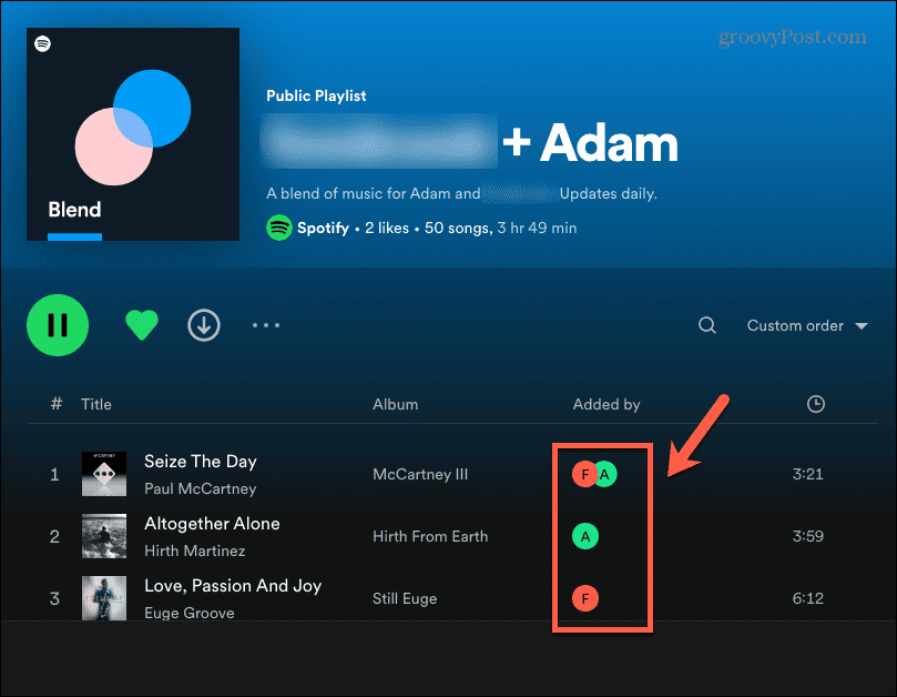 spotify blend τραγούδια