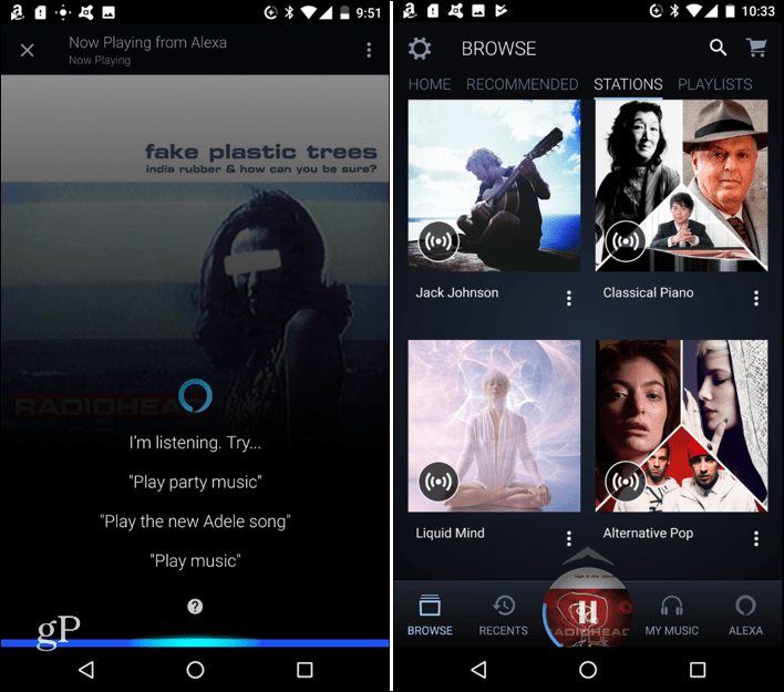 Alexa Μουσική App Android