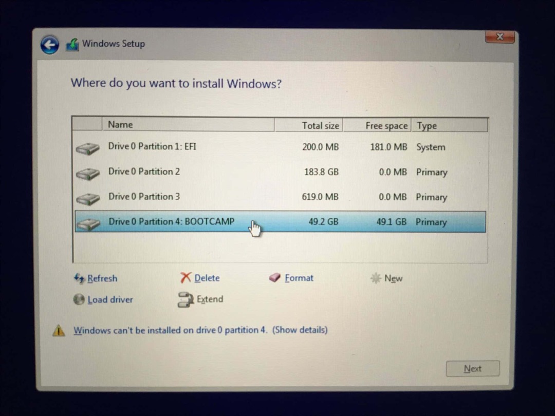 Εγκατάσταση των Windows 6a