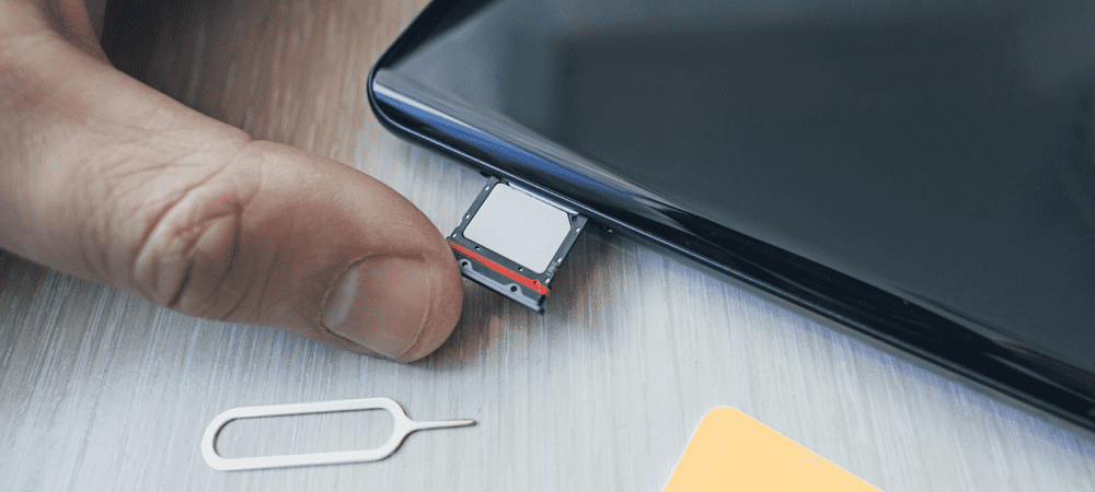 Άνοιγμα της υποδοχής κάρτας SIM σε iPhone ή Android