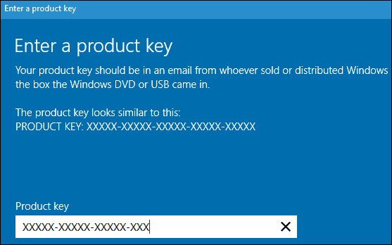 Αλλάξτε το κλειδί προϊόντος των Windows 10
