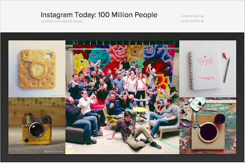 instagram 100 εκατομμύρια