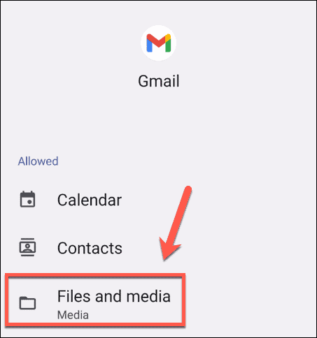 αρχεία android gmail και ρυθμίσεις πολυμέσων