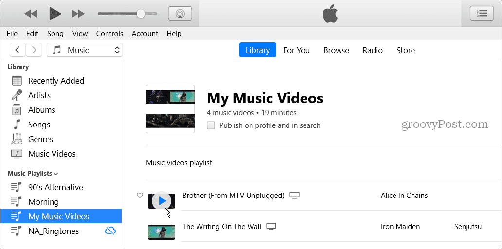 Πώς να δημιουργήσετε λίστες αναπαραγωγής βίντεο στο Apple Music