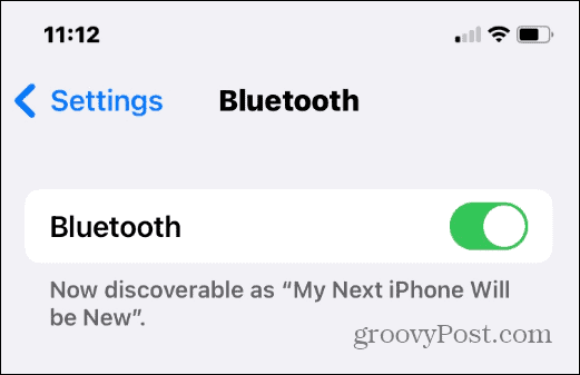 αλλαγή ονόματος bluetooth στο iPhone