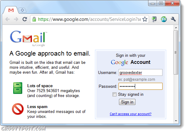 συνδεθείτε στο gmail χρησιμοποιώντας το Chrome δύο φορές