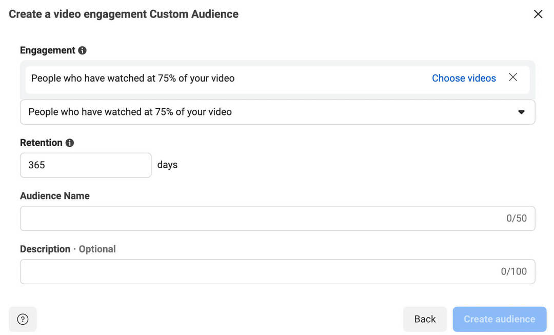 how-to-set-up-meta-call-ads-for-the-facebook-customer-journey-video-creatives-remarket-based-on-viewers-of-specific-videos-create-a-video-engagement- cutsom-audience-example-5