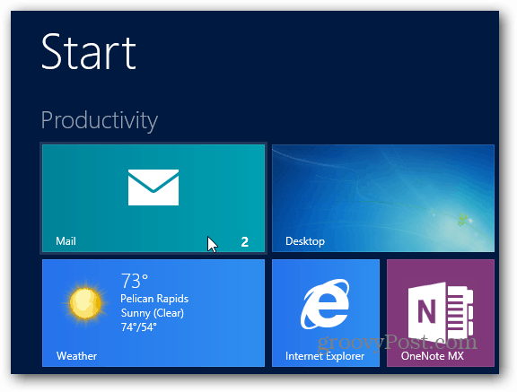 Εφαρμογή αλληλογραφίας Windows 8