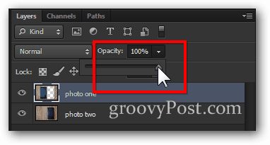 opacity επιστροφή 100 τοις εκατό τελικό στάδιο εικόνας Photoshop
