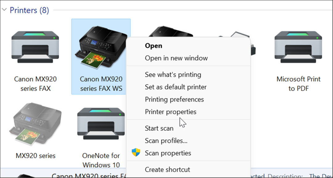Οι ιδιότητες εκτυπωτή μοιράζονται έναν εκτυπωτή στα Windows 11