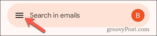 Ανοίξτε το μενού του Gmail