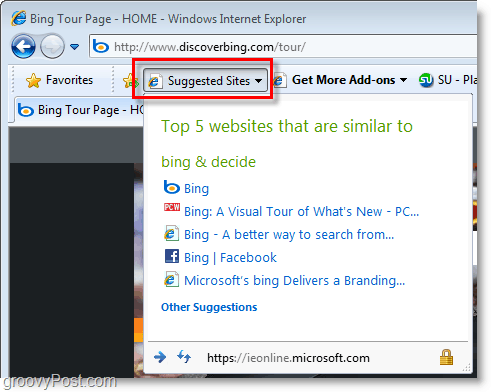 Ο Internet Explorer 8 - οι προτεινόμενες τοποθεσίες είναι ενοχλητικές!