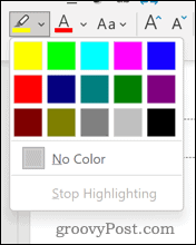 επισημάνετε τα χρώματα στο powerpoint