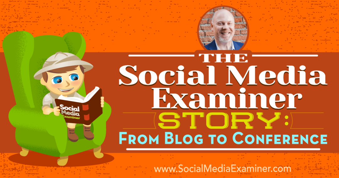 Η Ιστορία του Social Media Examiner: Από το Blog έως το Συνέδριο με πληροφορίες από τον Mike Stelzner με συνέντευξη του Ray Edwards στο Social Media Marketing Podcast.