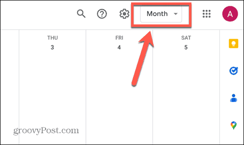 επιλογές προβολής ημερολογίου google
