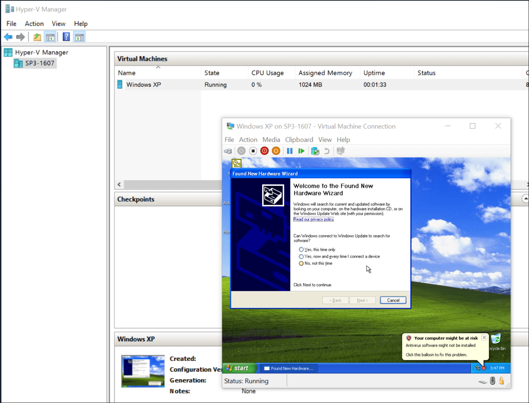 Τρόπος μετεγκατάστασης των VM VirtualBox στα Windows 10 Hyper-V