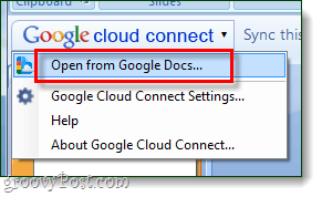 google σύννεφο συνδέσετε ανοιχτό μενού - μέσω googledocs blogspot