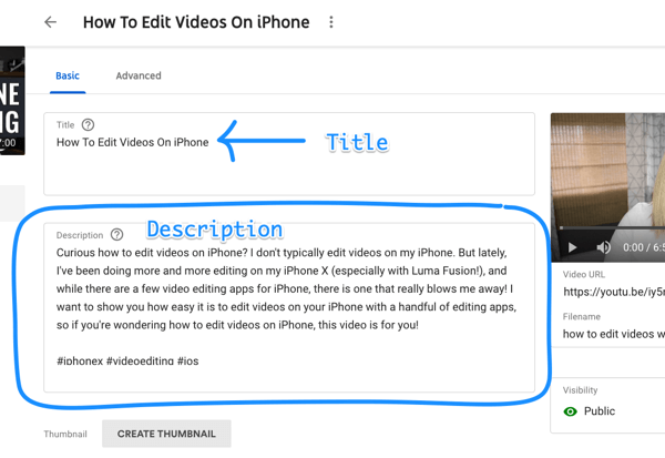 Πώς να χρησιμοποιήσετε μια σειρά βίντεο για να αναπτύξετε το κανάλι σας στο YouTube, για παράδειγμα περιγραφή βίντεο YouTube και τίτλο χρησιμοποιώντας λέξεις-κλειδιά