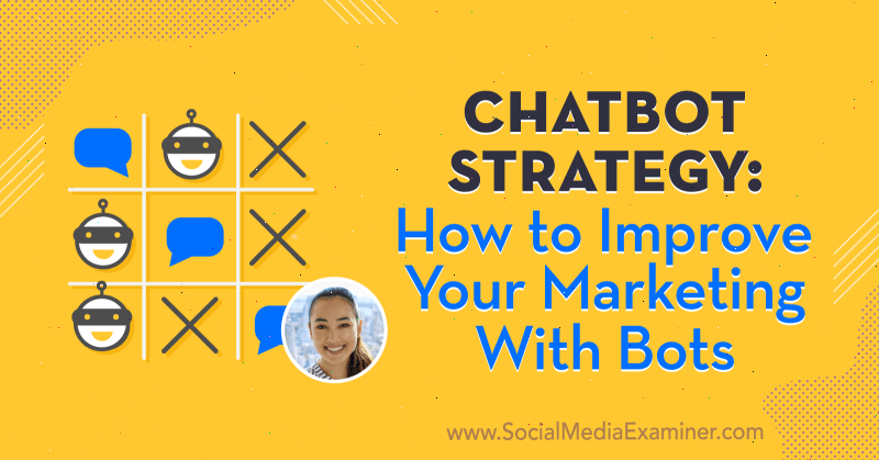 Στρατηγική Chatbot: Πώς να βελτιώσετε το μάρκετινγκ σας με ρομπότ που περιέχουν πληροφορίες από την Natasha Takahashi στο Social Media Marketing Podcast.