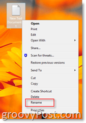Πώς να μετονομάσετε ένα αρχείο στα Windows Vista:: groovyPost.com