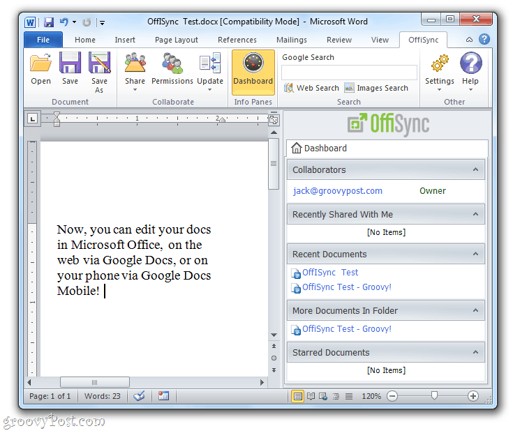 Επεξεργασία των εγγράφων σας οπουδήποτε: OffiSync + Κινητά Έγγραφα Google + Microsoft Word