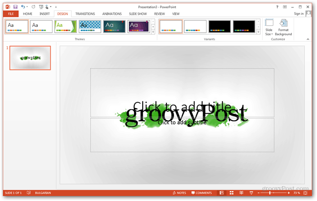 Γραφείο 2013 Πρότυπο Δημιουργία Κάντε Προσαρμοσμένη Σχεδίαση POTX Προσαρμογή Slide Διαφάνειες Tutorial Πώς να προσαρμοσμένο φόντο