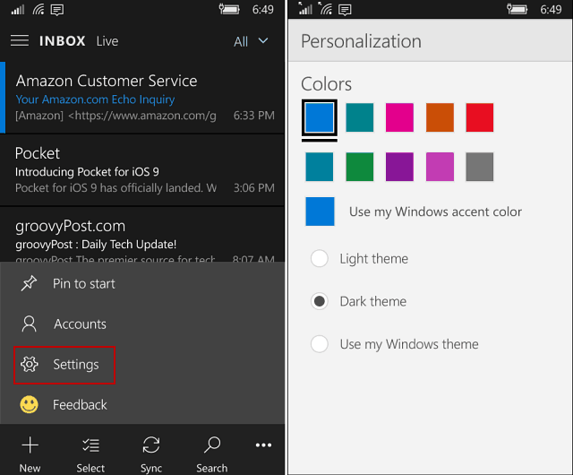 Προσαρμογή των Windows 10 εφαρμογές για κινητά