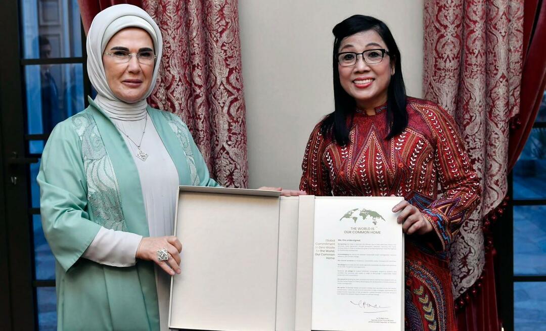 Η Πρώτη Κυρία Ερντογάν συναντήθηκε με τη σύζυγο του πρωθυπουργού του Βιετνάμ!