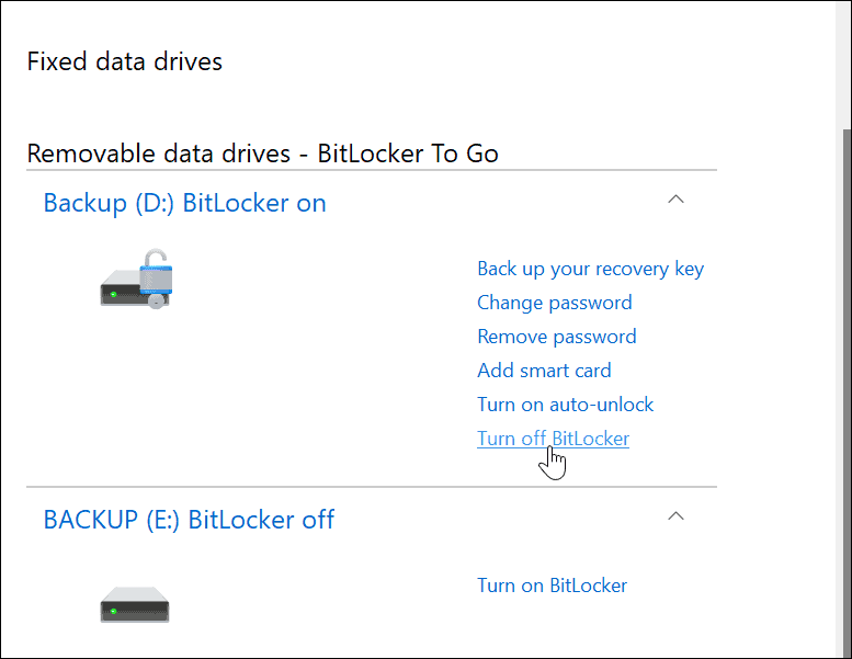 χρησιμοποιήστε το BitLocker to Go στα Windows 11