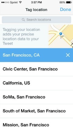 Twitter και Foursquare Partner για να προσθέσετε τοποθεσία στα Tweets