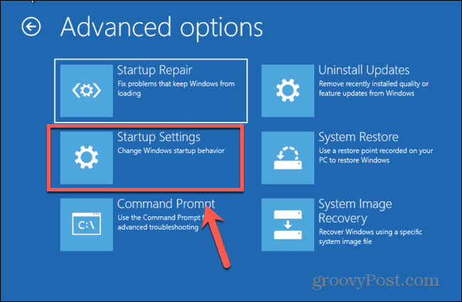 ρυθμίσεις εκκίνησης των windows 11