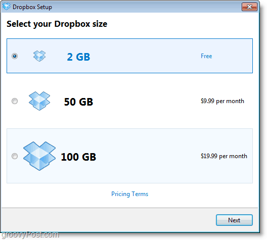 Dropbox screenshot - λάβετε έναν δωρεάν λογαριασμό 2GB
