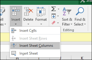 insert-row-or-cell στο Excel