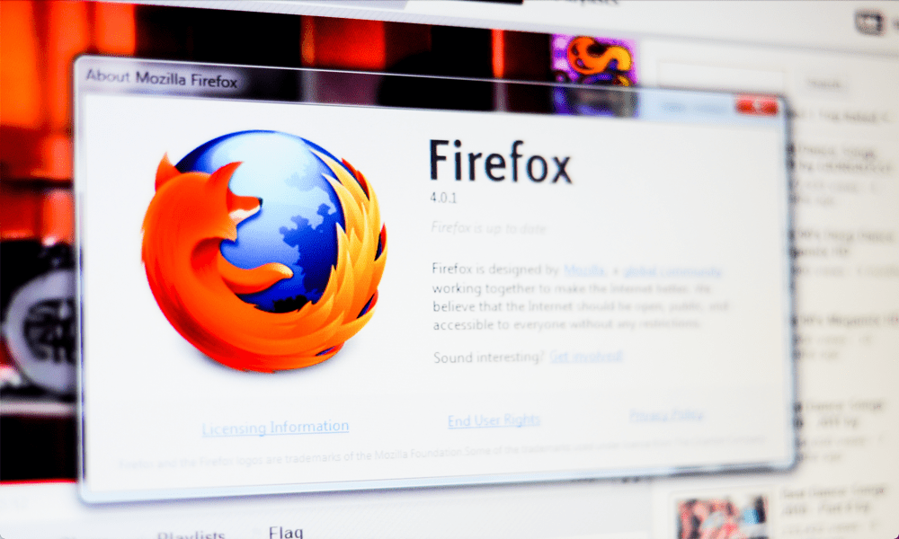 εμφανίζεται το firefox