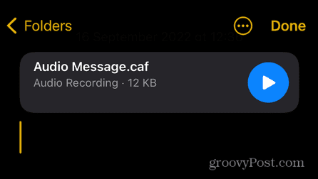 Αποθηκευμένο μήνυμα στο iphone