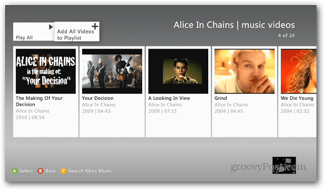 Λίστες αναπαραγωγής μουσικής Xbox