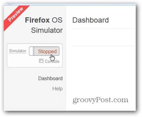 Προσαρμογέας του Firefox Simulator Browser Addon - Περιήγηση του Screenshot