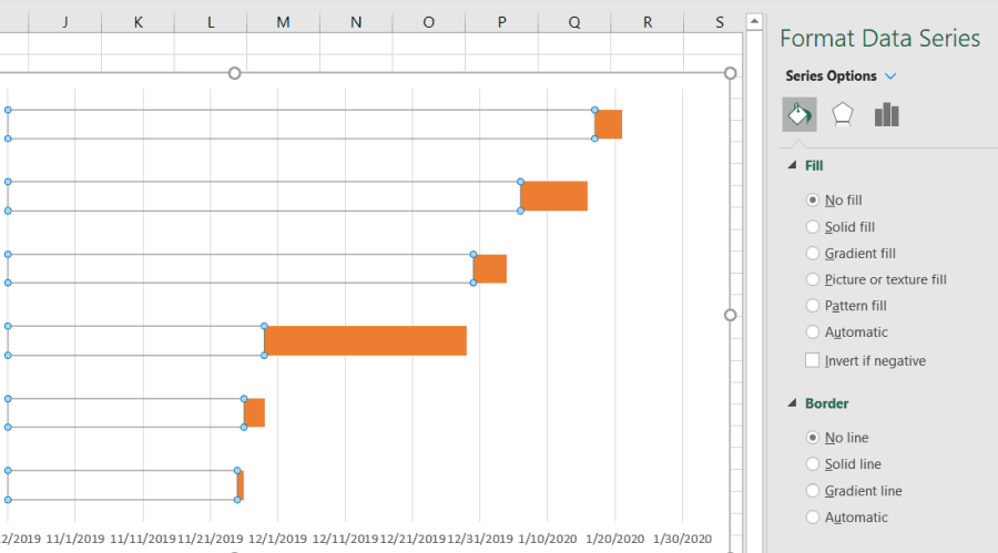 σαφείς σειρές δεδομένων στο Excel