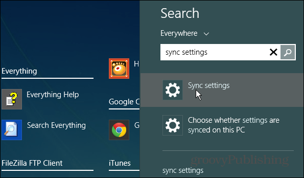 Αναζήτηση στα Windows 8.1