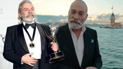 Ο Haluk Bilginer ανακοίνωσε το βραβείο Emmy μπροστά από το Maiden's Tower!