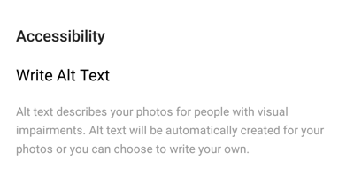 Πώς να προσθέσετε κείμενο alt στις αναρτήσεις Instagram, περιγραφή του alt κειμένου και για ποιο σκοπό εξυπηρετεί