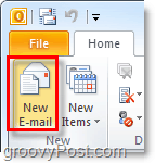 Σύνταξη νέου μηνύματος ηλεκτρονικού ταχυδρομείου στο Outlook 2010