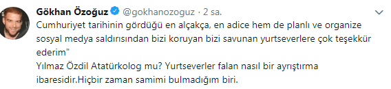 Ισχυρή κριτική από τον Gökhan Özoğuz στο ακριβό βιβλίο του Yılmaz Özdil!