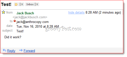 Φιλτράρισμα μηνυμάτων Gmail BCC